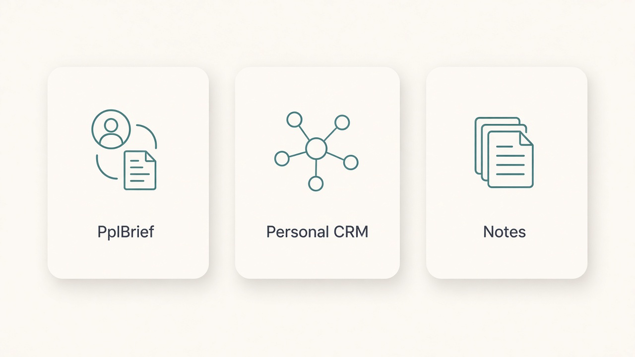 PplBrief vs personal CRM vs notes